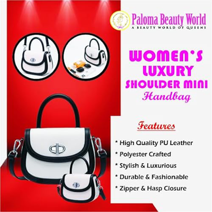 Paloma Beauty World - Women Tote Bag Mini Leather Ladies Female Fashion Luxury Shoulder Handbags