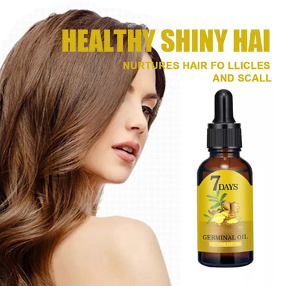 40ml Ginger Fast Hair Regrowth Essential Oil 7 Days Anti-loss Strong Root Nutrient Serum