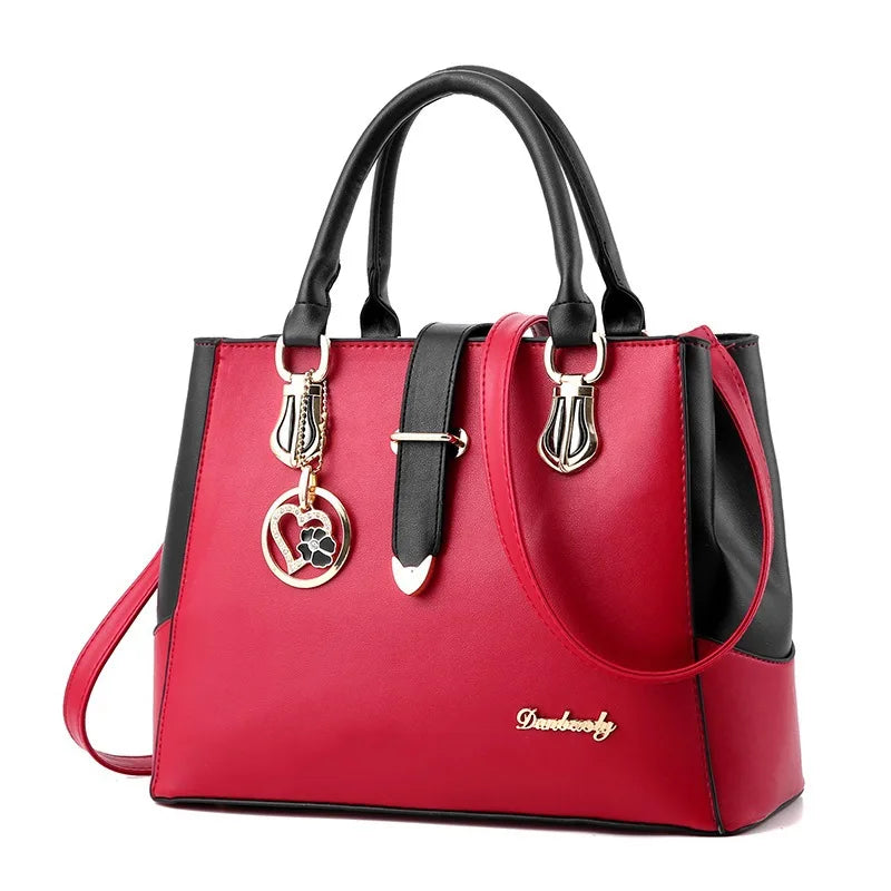 New Fashion Handbags For Women Designer PU Leather Shoulder Bags Female Top-Handle Tote Crossbody Messenger Bag