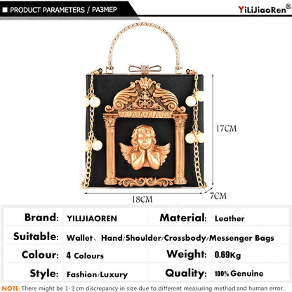 Luxury Angel Female Handbags Fashion Pearl Women Cross Body Leather Bag Women Shoulder Bag Ladies Hand Bags