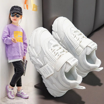 Kids Sports Shoes Children Casual Running Shoes Boys Girls Air Mesh Breathable Fashion Sneakers Anti-skid Soft Shoes