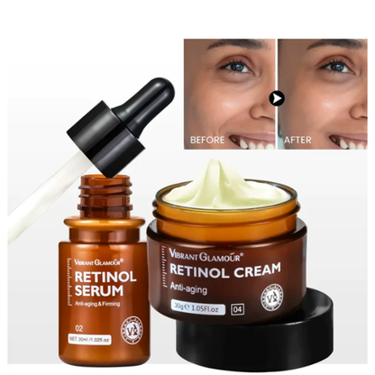 Retinol Face Cream Face Serum 2 PCS/Set