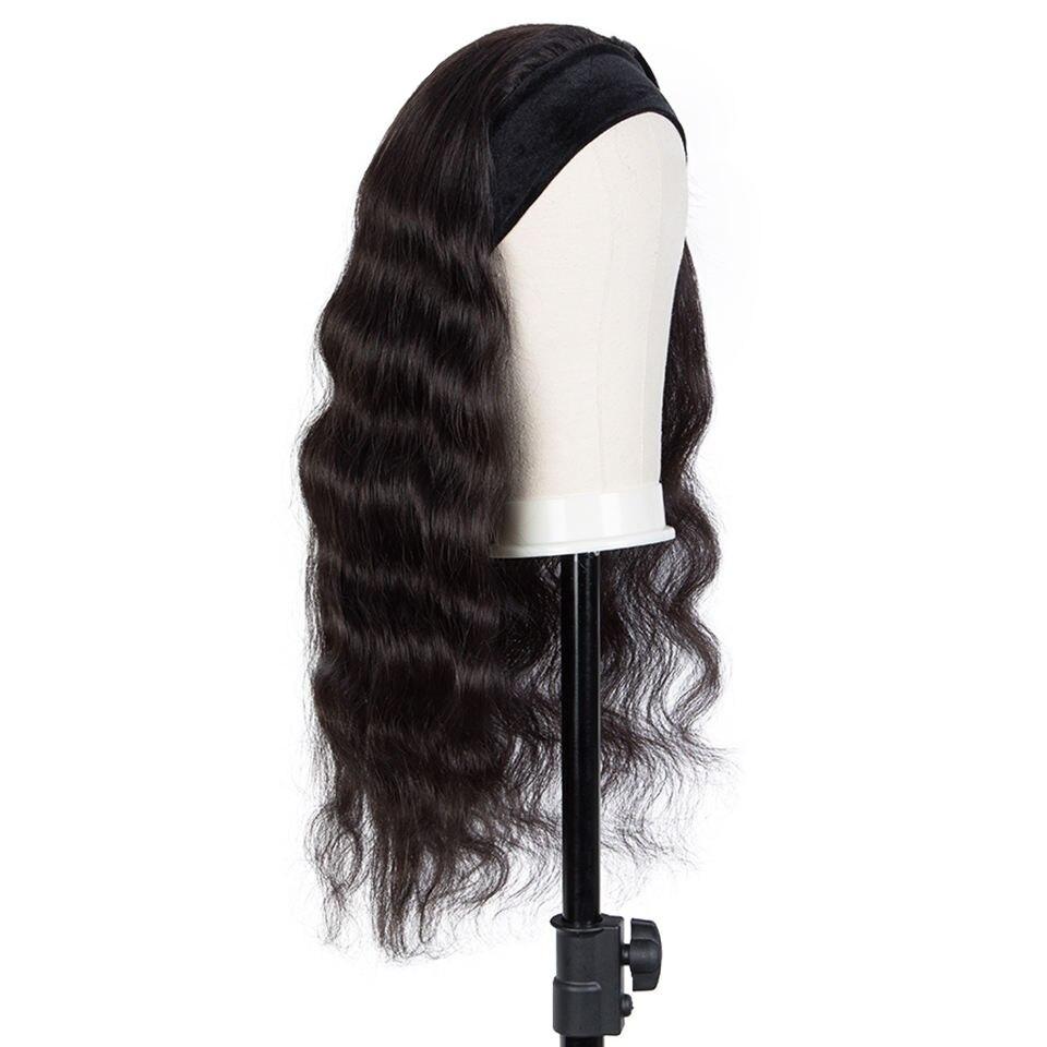 This beautiful, glamorous and smooth organic human hair shawl is for African American women that want to feel and look like a queen. It has a natural curl, which makes it perfect for easy maintenance. The real african american skin shine can be seen from the color black pearl body wave headband wig human hair Easy Half Wig Brazilian Remy Hair Headband Wig Natural Hair Machine Wig