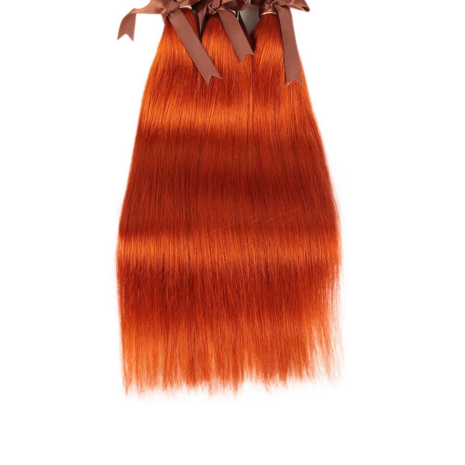 Orange Straight  Brazilian  Hair Weave, Orange Straight  Brazilian  Hair Weave, Orange Straight  Brazilian  Hair Weave