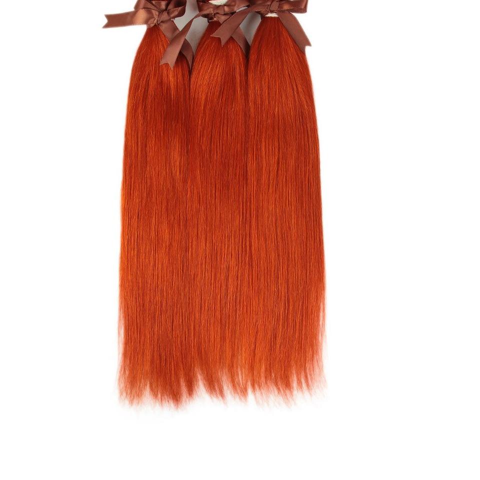 Orange Straight  Brazilian  Hair Weave, Orange Straight  Brazilian  Hair Weave, Orange Straight  Brazilian  Hair Weave