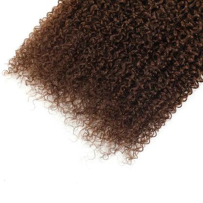 Water Wave Brazilian Hair Weave Bundles Pre-Colored Light Brown Non-Remy Human Hair Bundles