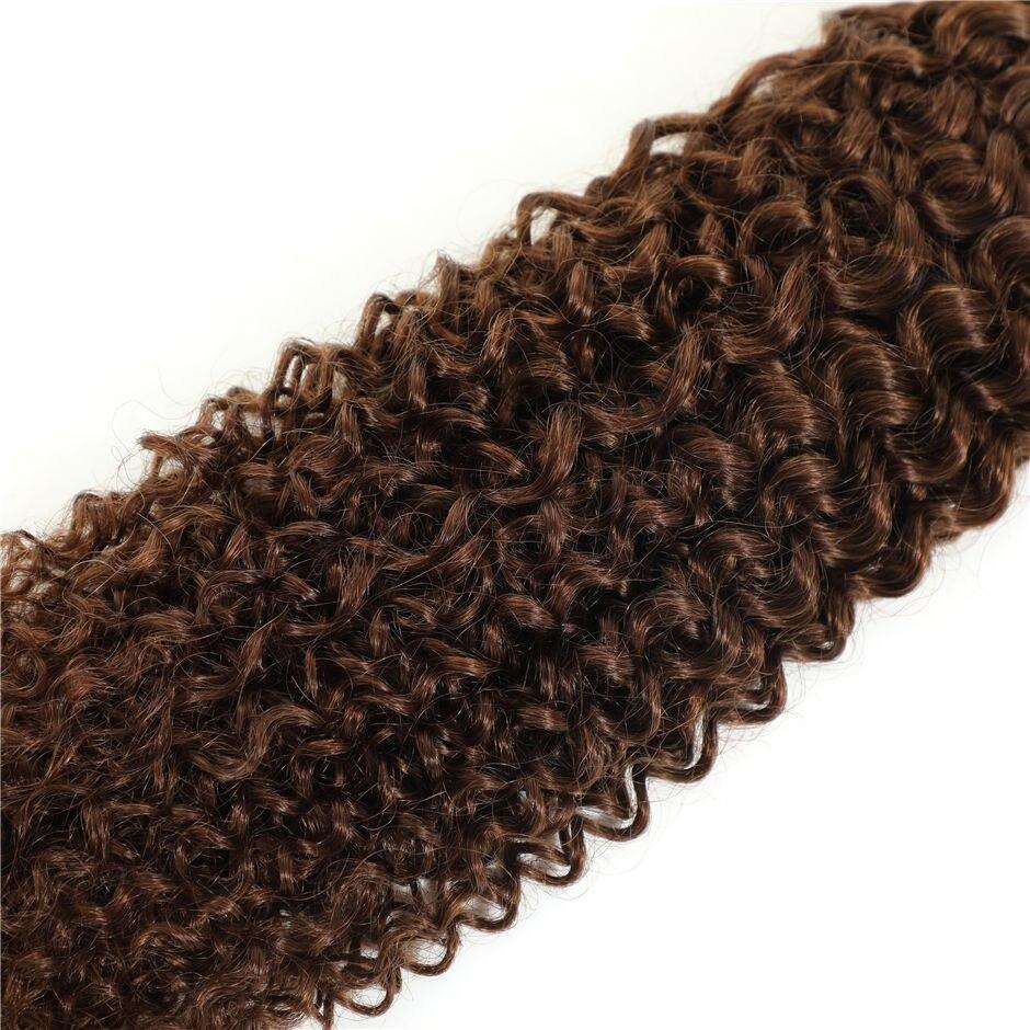 Brazilian Hair Weave Bundles Water Wave Hair Weave Pre-Colored Light Brown Non-Remy Human Hair Bundles 1/3/4 PC/Lot Middle Ratio