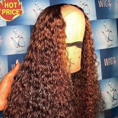 Ombre Curly Lace Front Human Hair Wigs With Baby Hair