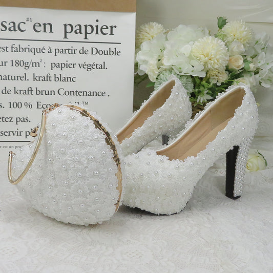 White Royal Blue Flower Wedding shoes and bags sets White Royal Blue Flower Wedding shoes and bags sets White Royal Blue Flower Wedding shoes and bags sets 