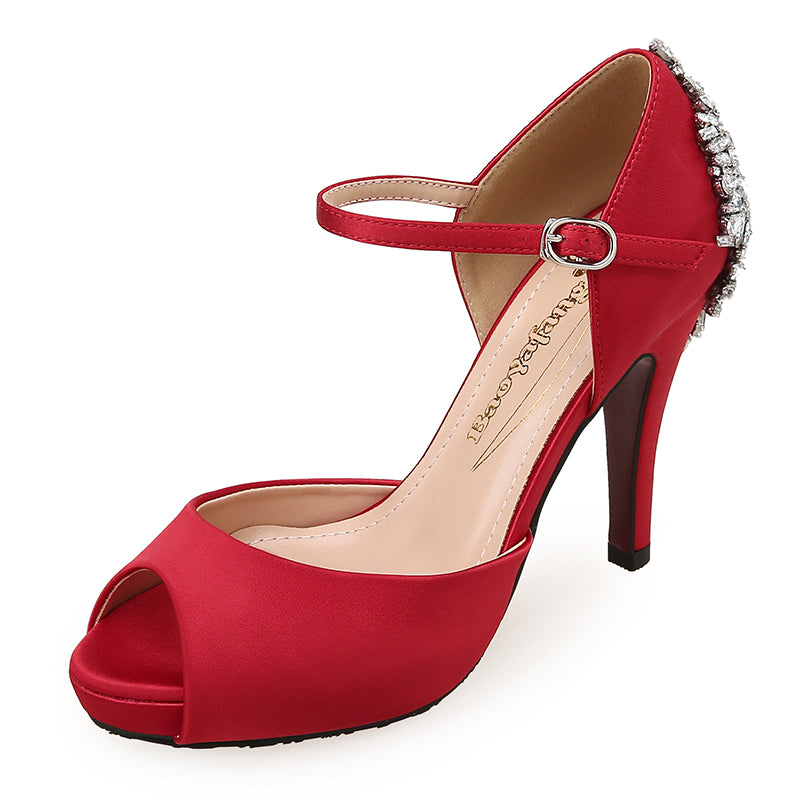 Red Sole Sexy ladies wedding shoes - paloma-beauty-world
