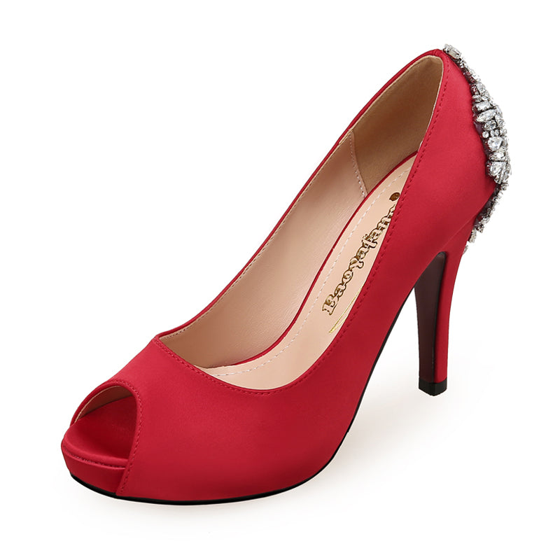 Red Sole Sexy ladies wedding shoes - paloma-beauty-world