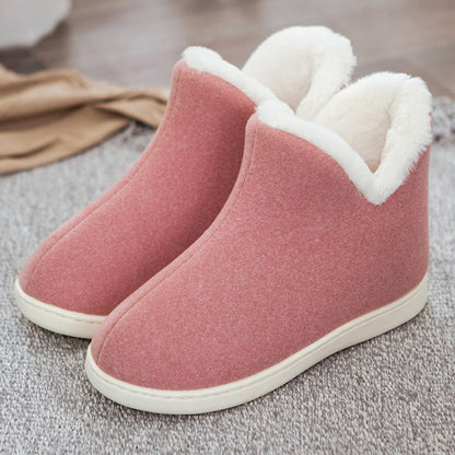 Women's floor home shoes cotton winter warm ankle boots