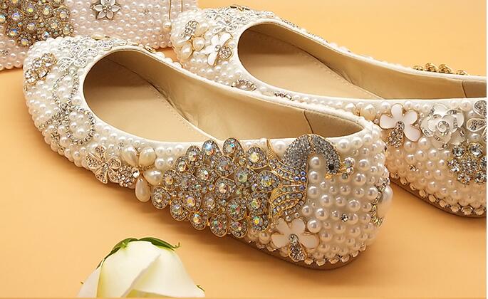White Pearl Beads Womens Wedding Shoes White Pearl Beads Womens Wedding Shoes White Pearl Beads Womens Wedding Shoes 