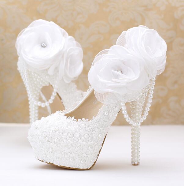 White Flower Women wedding shoes White Flower Women wedding shoes White Flower Women wedding shoes