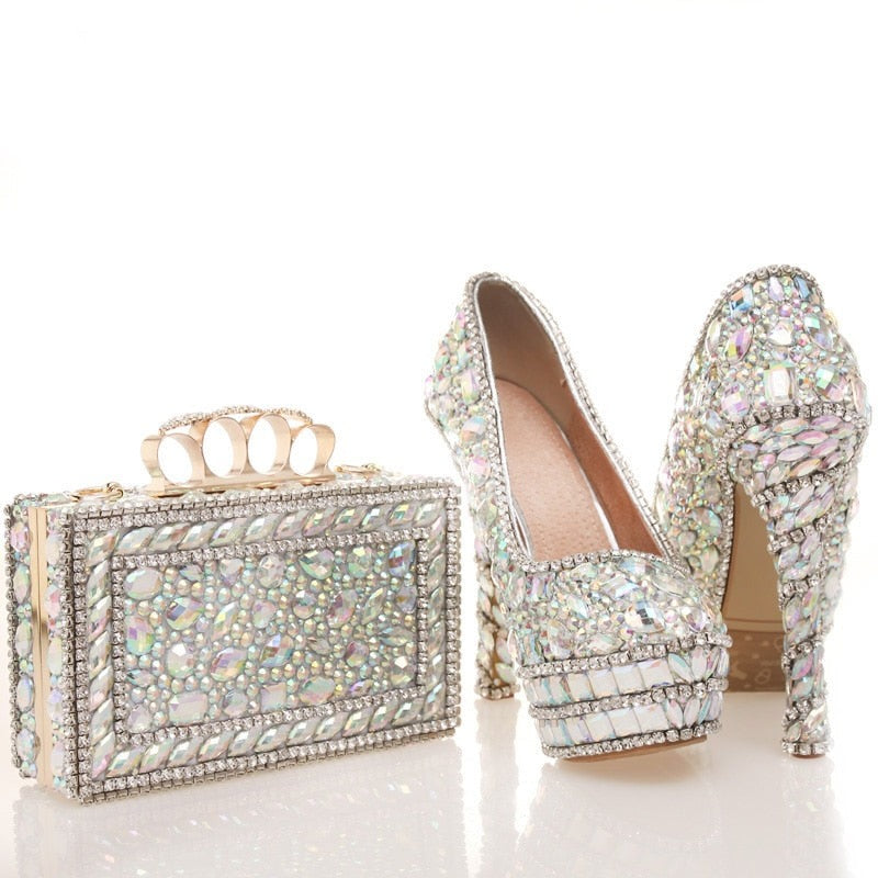 Shining Crystal Real Leather Shoes Shining Crystal Real Leather Shoes Shining Crystal Real Leather Shoes