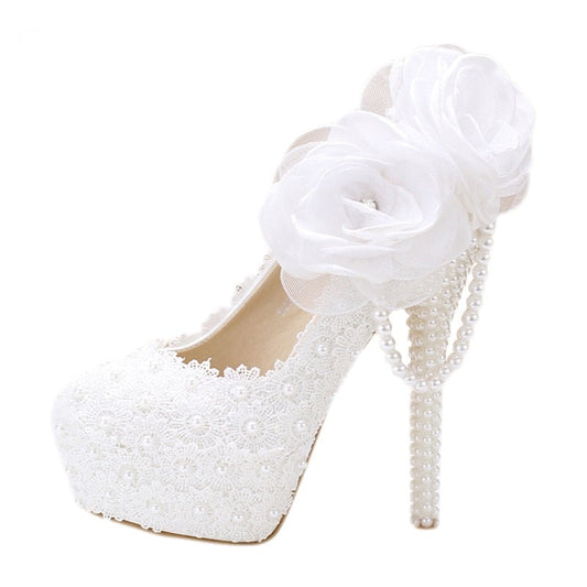 White Flower Women wedding shoes White Flower Women wedding shoes White Flower Women wedding shoes
