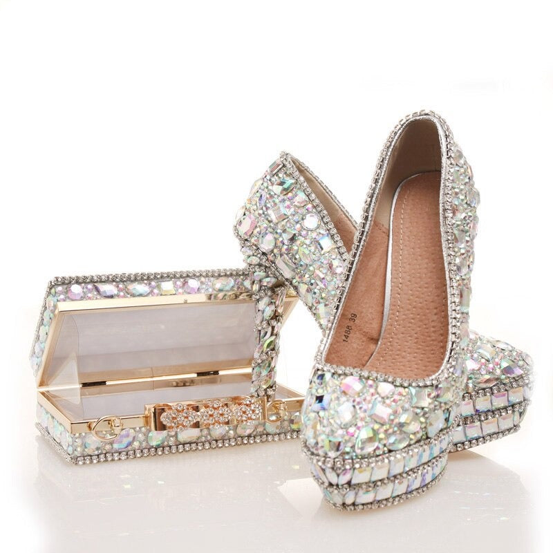 Shining Crystal Real Leather Shoes Shining Crystal Real Leather Shoes Shining Crystal Real Leather Shoes