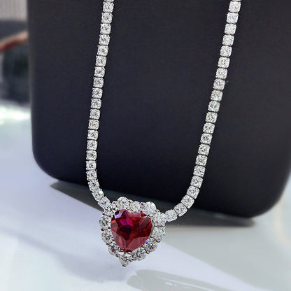 Heart Ruby Pendant Necklace Heart Ruby Pendant Necklace Heart Ruby Pendant Necklace Heart Ruby Pendant Necklace 