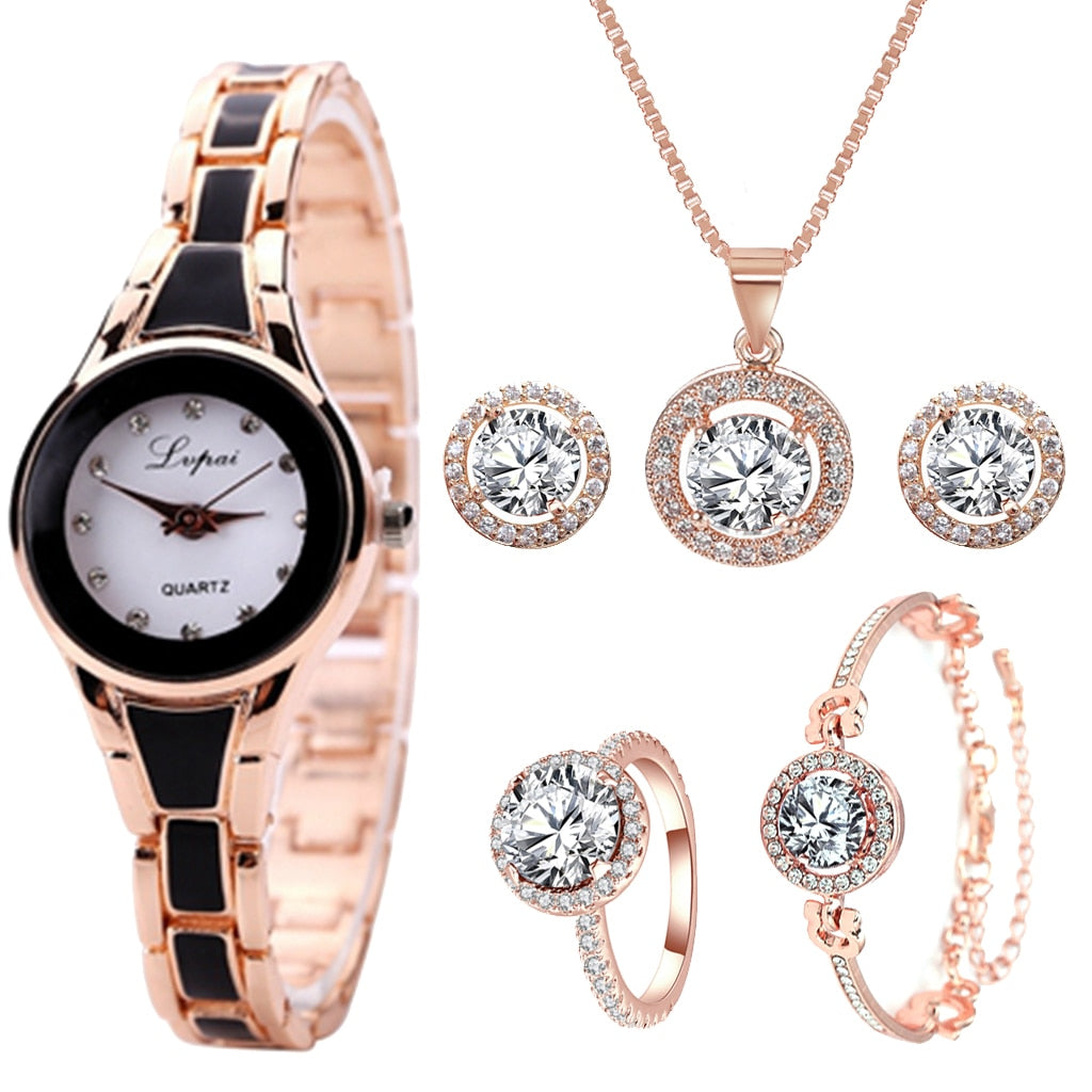 Luxury Diamond Quartz Watch Luxury Diamond Quartz Watch Luxury Diamond