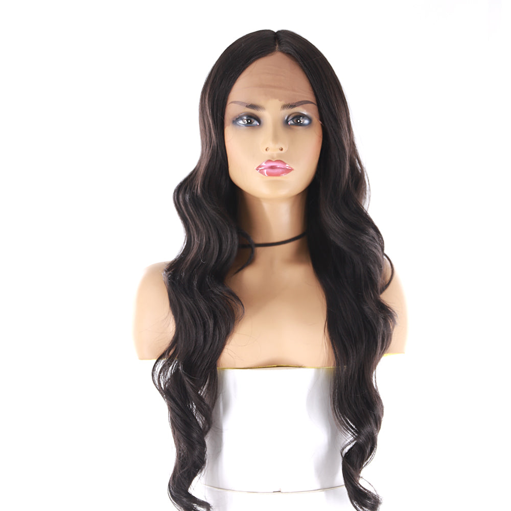 Natural Looking Long Wavy Synthetic Lace Wigs  Natural Looking Long Wavy Synthetic Lace Wigs