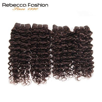 Malaysian Jerry Curly Wave Weave Human Hair 4 Bundles 190g- Pack