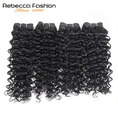 Malaysian Jerry Curly Wave Weave Human Hair 4 Bundles 190g- Pack