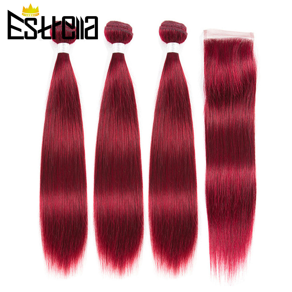 Red Hair Weaves Bundles - paloma-beauty-world