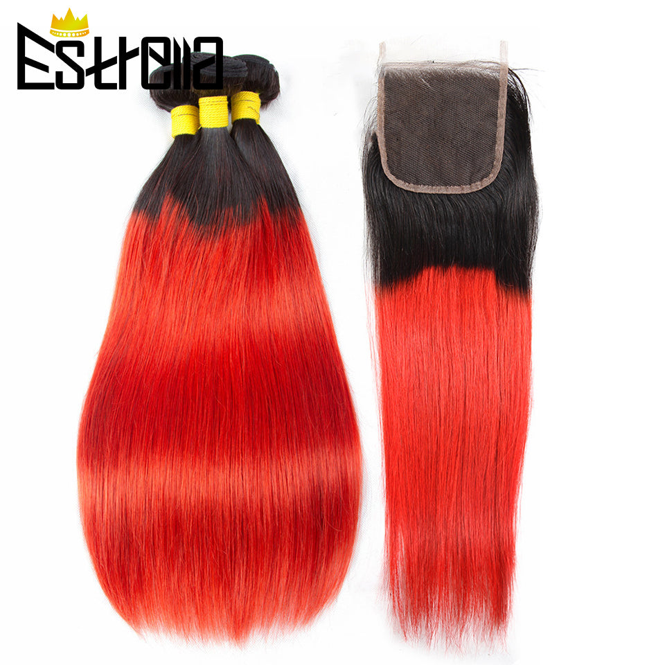 Red Hair Weaves Bundles - paloma-beauty-world
