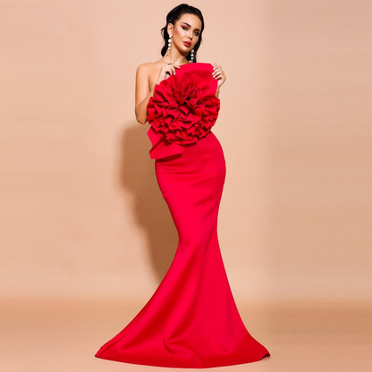 Floral Red Mermaid Evening Dress Floral Red Mermaid Evening Dress Floral Red Mermaid Evening Dress Floral Red Mermaid Evening Dress 
