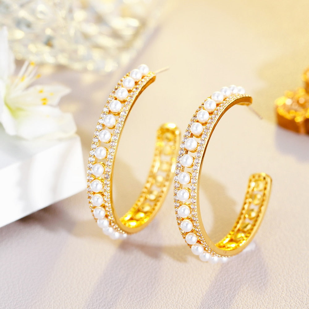 Elegant Bridal Hoop Earrings Elegant Bridal Hoop Earrings Elegant Bridal Hoop Earrings
