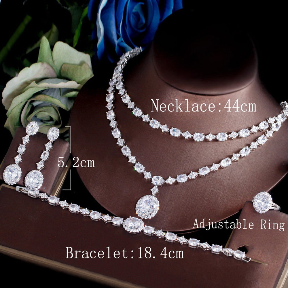 Two Layers Wedding Party Jewelry Set Two Layers Wedding Party Jewelry Set Two Layers Wedding Party Jewelry Set Two Layers Wedding Party Jewelry Set