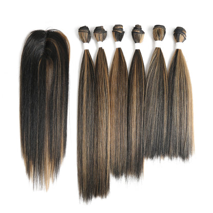 Synthetic Hair Bundle with Free Closure - paloma-beauty-world