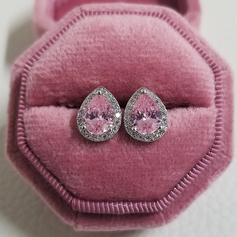 Silver Color Stud Pink Earing Silver Color Stud Pink Earing Silver Color Stud Pink Earing Silver Color Stud Pink Earing