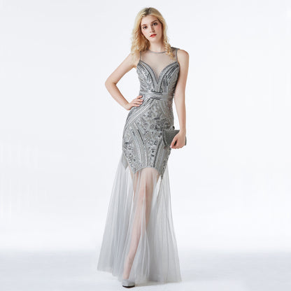 New See Through Tulle Sequin Dress - paloma-beauty-world