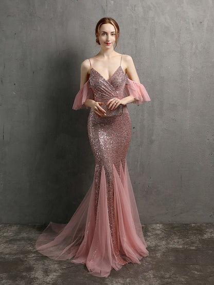 Elegant Off Shoulder Party Dress - paloma-beauty-world