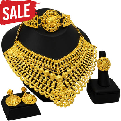 Gold Plated Necklace Jewelry Set S-417