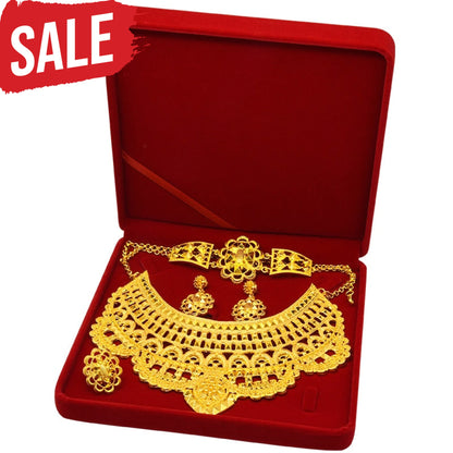 Gold Plated Necklace Jewelry Set Gold Plated Necklace Jewelry Set Gold Plated Necklace Jewelry Set 