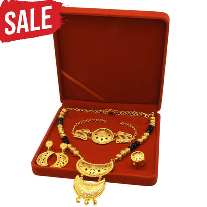 Gold Plated Necklace Jewelry Set S-427 With Gift Box