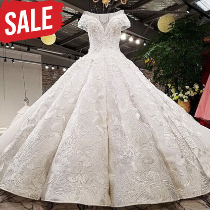 Ivory Best Plus Size Muslim Wedding Dress Picture Color / 2 Floor Length