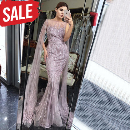 Luxury Long Sleeves Evening Gown